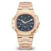 Patek Philippe 5990/1R-001 Nautilus Travel Time Chronograph 18K Rose Gold Watch