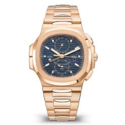 Patek Philippe 5990/1R-001 Nautilus Travel Time Chronograph 18k Rose gold Watch