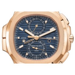 Patek Philippe 5990/1R-001 Nautilus Travel Time Chronograph 18K Rose Gold Watch