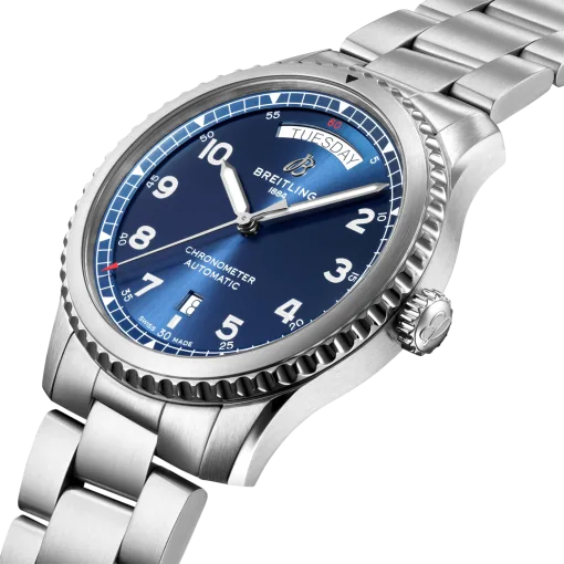 Breitling A45330101C1A1 Aviator 8 Automatic Day Date 41Mm Watch