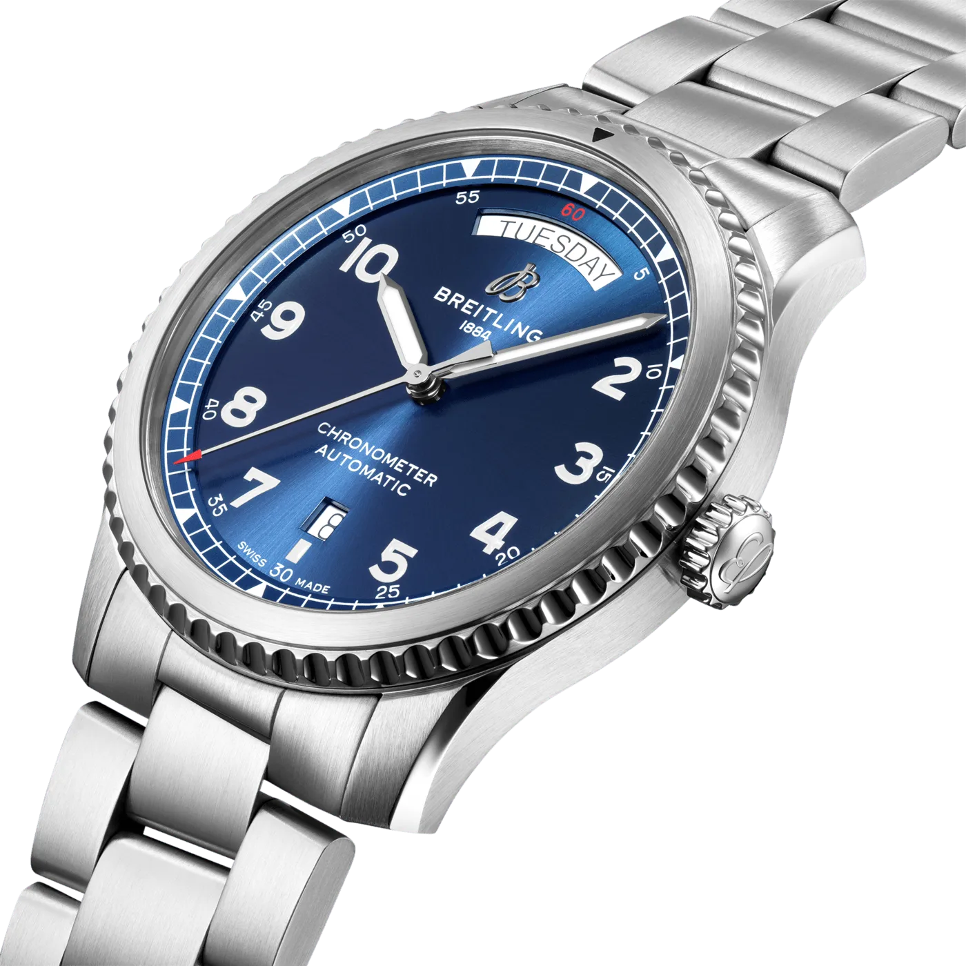 Breitling A45330101C1A1 Aviator 8 Automatic Day Date 41Mm Watch