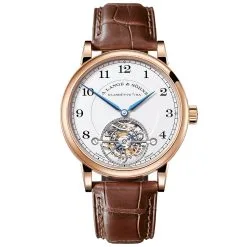A. Lange and Sohne 730.032 Silver Dial 1815 Tourbillon 18K Rose Gold Watch