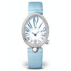 Breguet 8918BB28964D00D Reine de Naples Automatic White Dial Alligator Strap Women's Watch