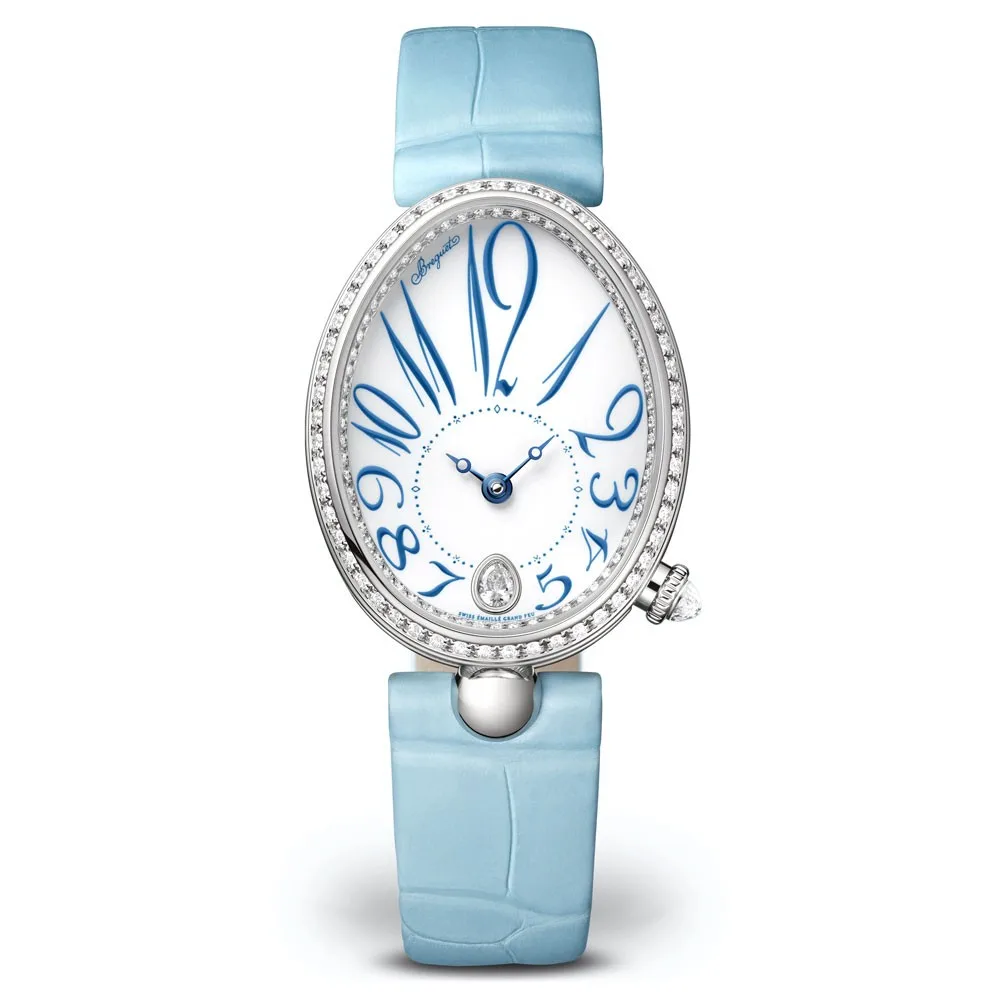Breguet 8918Bb28964D00D Reine De Naples Automatic White Dial Alligator Strap Women'S Watch