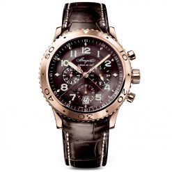 Breguet 3810BR929ZU Transatlantique Type XXI Flyback Chronograph Rose Gold Men's Watch