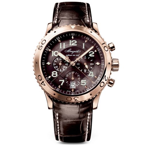 Breguet 3810Br929Zu Transatlantique Type Xxi Flyback Chronograph Rose Gold Men'S Watch