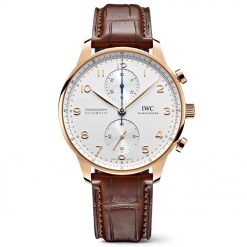 IWC IW371611 Portugieser Chronograph Automatic White Dial 18kt Rose Gold Men's Watch