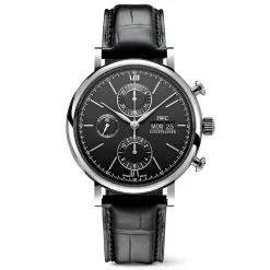 IWC Portofino IW391008 Automatic Chronograph Black Dial Men's Watch