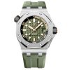 Audemars Piguet 15720St.oo.a052Ca.01 Royal Oak Offshore Diver Stainless Steel Green Dial