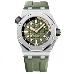 Audemars Piguet 15720ST.OO.A052CA.01 Royal Oak Offshore Diver Stainless Steel Green Dial