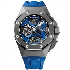 Audemars Piguet 26589IO.OO.D030CA.01 Royal Oak Concept GMT Tourbillon Titanium Blue Dial