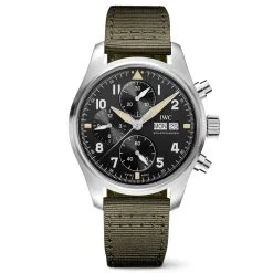 IWC Pilot IW387901 Spitfire Chronograph Automatic Black Dial Men's Watch