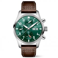 IWC Pilot IW388103 Chronograph 41 Automatic Green Dial Men's Watch