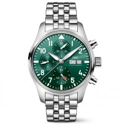 IWC Pilot IW388104 Chronograph 41 Automatic Green Dial Men's Watch