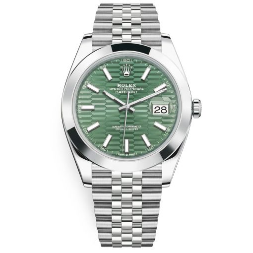 Rolex Datejust 126300 Mint Green Motif Dial