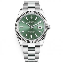 Rolex Datejust 126334 Green Index Oyster