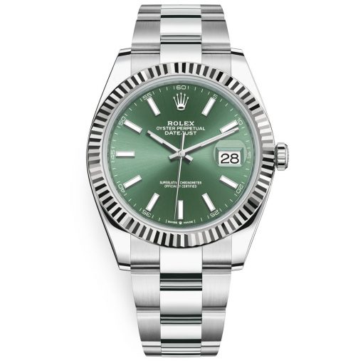 Rolex Datejust 126334 Green Index Oyster