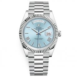 Rolex Day-Date 228236 Ice Blue Roman Dial