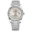 Rolex Day-Date 228236 Silver Diamond Dial