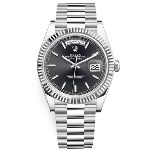 Rolex Day-Date 228236 Black Bright Dial