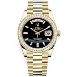 Rolex Day-Date 228348rbr Onyx Diamond Dial