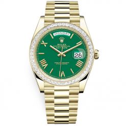 Rolex Day-Date 228398tbr Green Roman