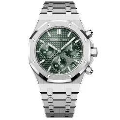 Audemars Piguet 26240ST.OO.1320ST.08 Royal Oak Chronograph Green Dial 41mm Stainless Steel Watch