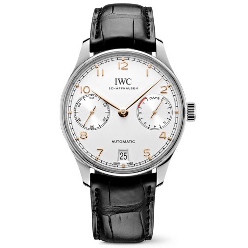 Iwc Portugieser Iw500704 Annual Calendar Silver Dial Men'S Watch