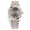 Rolex Datejust 126201 Dark Rhodium Vi Ix Roman Jubilee 36Mm Stainless Steel And Rose Gold Ladies Watch