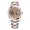 Rolex Datejust 126201 Chocolate Diamond Dial 36Mm Oyster Steel And Rose Gold Ladies Watch