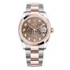 Rolex Datejust 126201 Chocolate Diamond Dial 36Mm Oyster Steel And Rose Gold Ladies Watch