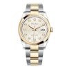 Rolex Datejust 126203 Jubilee Silver Diamond Oyster 36Mm Stainless Steel And Yellow Gold Ladies Watch