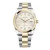 Rolex Datejust 126203 Jubilee Silver Diamond Oyster 36Mm Stainless Steel And Yellow Gold Ladies Watch