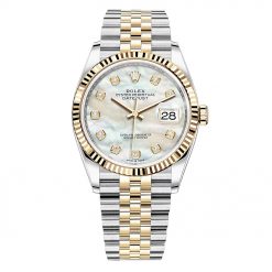 Rolex Datejust 126233 MOP Diamond Jubilee 36mm Steel and Yellow Gold Watch