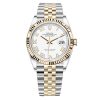 Rolex Datejust 126233 White Roman Jubilee 36Mm Steel And Yellow Gold Watch