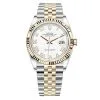 Rolex Datejust 126233 White Roman Jubilee 36Mm Steel And Yellow Gold Watch