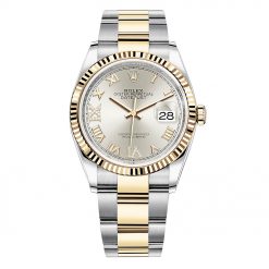 Rolex Datejust 126233 Silver VI IX Roman Oyster