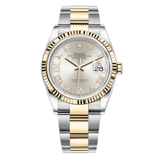 Rolex Datejust 126233 Silver Vi Ix Roman Oyster