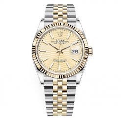 Rolex Datejust 126233 Golden Fluted Jubilee 36mm Steel and Yellow Gold Watch