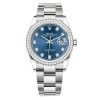 Rolex Datejust 126284Rbr Blue Diamond Oyster 36Mm Stainless Steel Midsize Watch