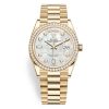 Rolex Day-Date 128348Rbr Mop Diamond 36Mm Yellow Gold Midsize Watch