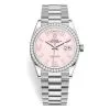 Rolex Day-Date 128349Rbr Pink Opal 36Mm White Gold Midsize Watch