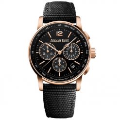 Audemars Piguet 26393OR.OO.A002KB.01 CODE 11.59 Selfwinding Chronograph Black Dial Watch