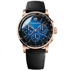 Audemars Piguet 26393OR.OO.A002KB.03 CODE 11.59 Selfwinding Chronograph Smoked Lacquered Blue Dial Watch