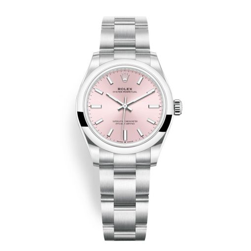 Rolex 277200 Pink Dial Oyster Perpetual 31Mm Ladies Watch