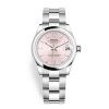 Rolex Datejust 278240 Pink Index Oyster 31Mm Stainless Steel Ladies Watch