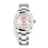 Rolex Datejust 278240 Pink Index Oyster 31Mm Stainless Steel Ladies Watch