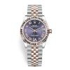 Rolex Datejust 278271 Aubergine Roman Vi Jubilee 31Mm Steel And Rose Gold Ladies Watch