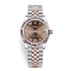 Rolex Datejust 278271 Chocolate Roman VI Jubilee 31mm Steel and Rose Gold Ladies Watch