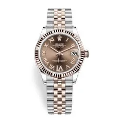Rolex Datejust 278271 Chocolate Roman VI Jubilee 31mm Steel and Rose Gold Ladies Watch